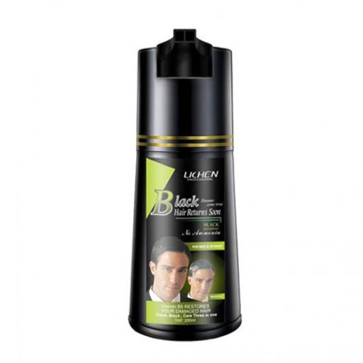 Lichen Black Hair Color Shampoo 400 ML - Pakistan .no 1 Hair Color Shampoo