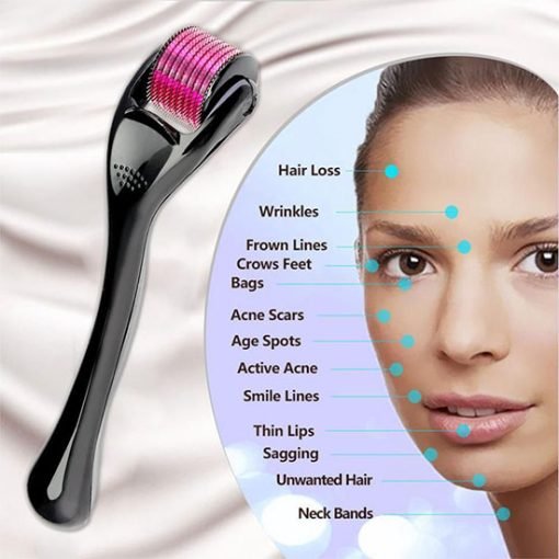 Derma Roller 0.5mm With 540 Titanium Alloy Needles for Acne Scars Treatment or Skin Therapy - Image 5