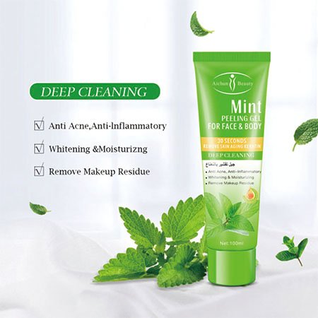 Aichun Beauty Natural Mint Face Body Deep Cleansing Moisturizing Exfoliating Gel Aichun Beauty Natural Mint Face Body Deep Cleansing Moisturizing Exfoliating Gel - Image 2
