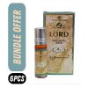 Bundle offer Al Rehab Perfumes Lord attar 6 ML 6 Pcs