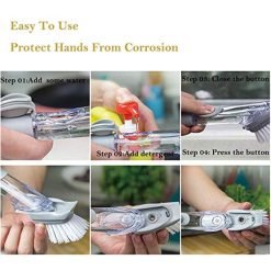 Dish and Pot Cleaner Brush Wand Sponge for sink