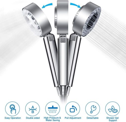 High Pressure Double-Sided Shower Head