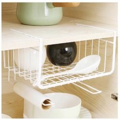 Kitchen Storage Bin Under Shelf Wire Rack