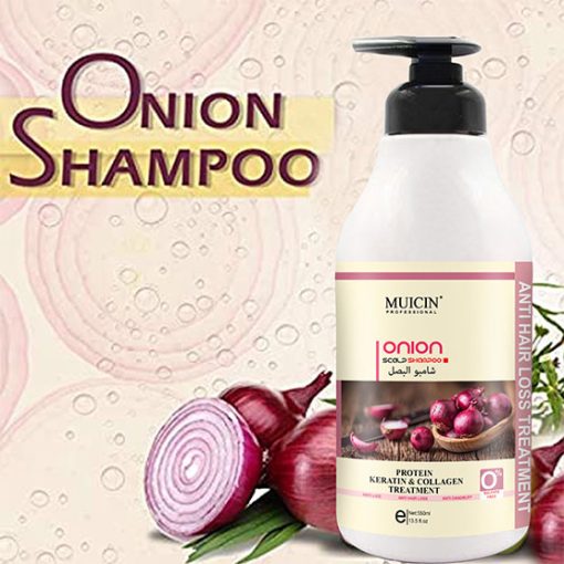 Muicin Onion Shampoo with Protein Keratin & Collagen 550 ML