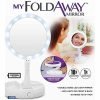 My Foldaway Mirror The Lighted, Double Sided Vanity Mirror 10x Magnification My Foldaway Mirror The Lighted, Double Sided Vanity Mirror 10x Magnification