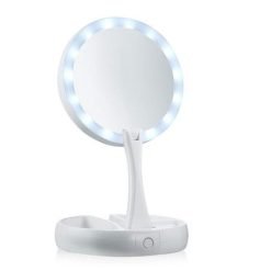 My Foldaway Mirror The Lighted, Double Sided Vanity Mirror 10x Magnification