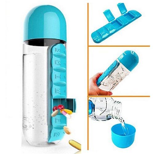 Pills Organizer With Water Bottle