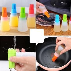 Silicone Oil Brush and Bottle Set of 2