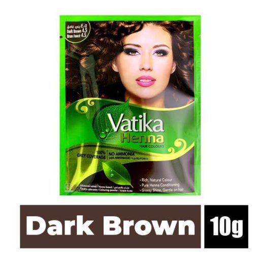Vatika Heena Dark Brown Hair Color 10g Single Satchey