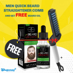 Men Quick Beard Straightener Comb Multi-functional Hair Curling Curler Electric Hair Styler