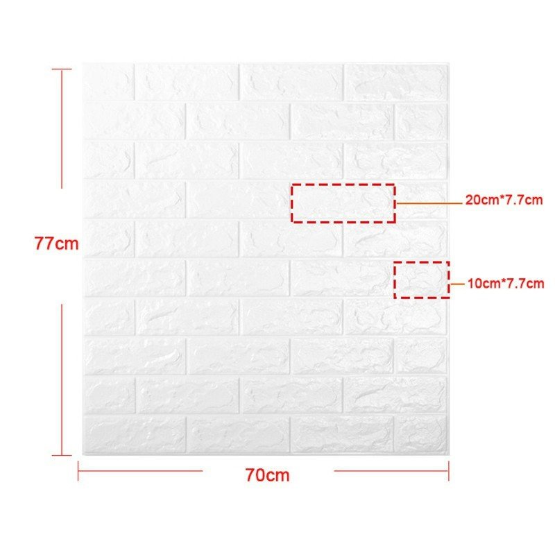 3D Bricks Wall Sticker for Bedroom Living Room Background TV Decor 3D Bricks Wall Sticker for Bedroom Living Room Background TV Decor - Image 2