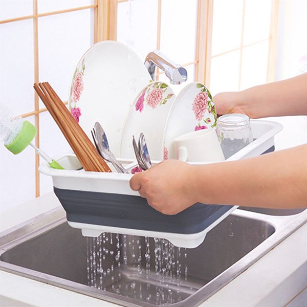 Collapsible Drying Rack Dishes Dinnerware Basket Collapsible Drying Rack Dishes Dinnerware Basket - Image 3