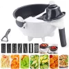 9 in 1 Vegetable Cutter with Drain Basket Multi functional Cutter