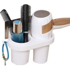 Plastic Wall Mounted Hair Dryer Holder