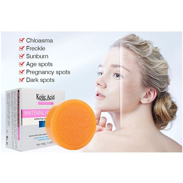 Kojic Acid Collagen Facial Soap Skin Lightening Soap Kojic Acid Whitening Soap Kojic Acid Glycerin Brighten Face Body Skin Bleaching Soap 100g Kojic Acid Collagen Facial Soap Skin Lightening Soap Kojic Acid Whitening Soap Kojic Acid Glycerin Brighten Face Body Skin Bleaching Soap 100g - Image 5