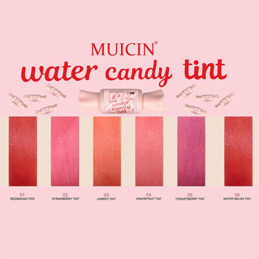 MUICIN LIP & CHEEK WATER CANDY FRUIT TINTS 12 ML PACK OF 6 PC'S (1)