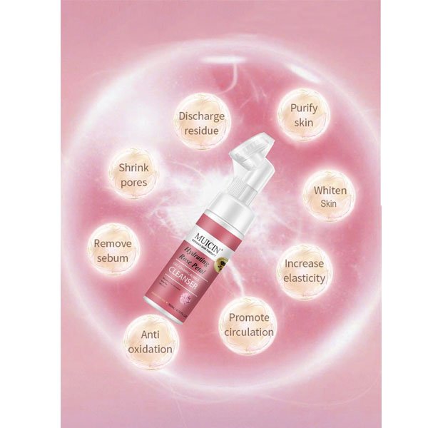 MUICIN ROSE PETAL GEL FOAMING BUBBLE CLEANSER MUICIN ROSE PETAL GEL FOAMING BUBBLE CLEANSER - Image 4
