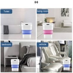 Smart Foldable Trash Bin with Sensor
