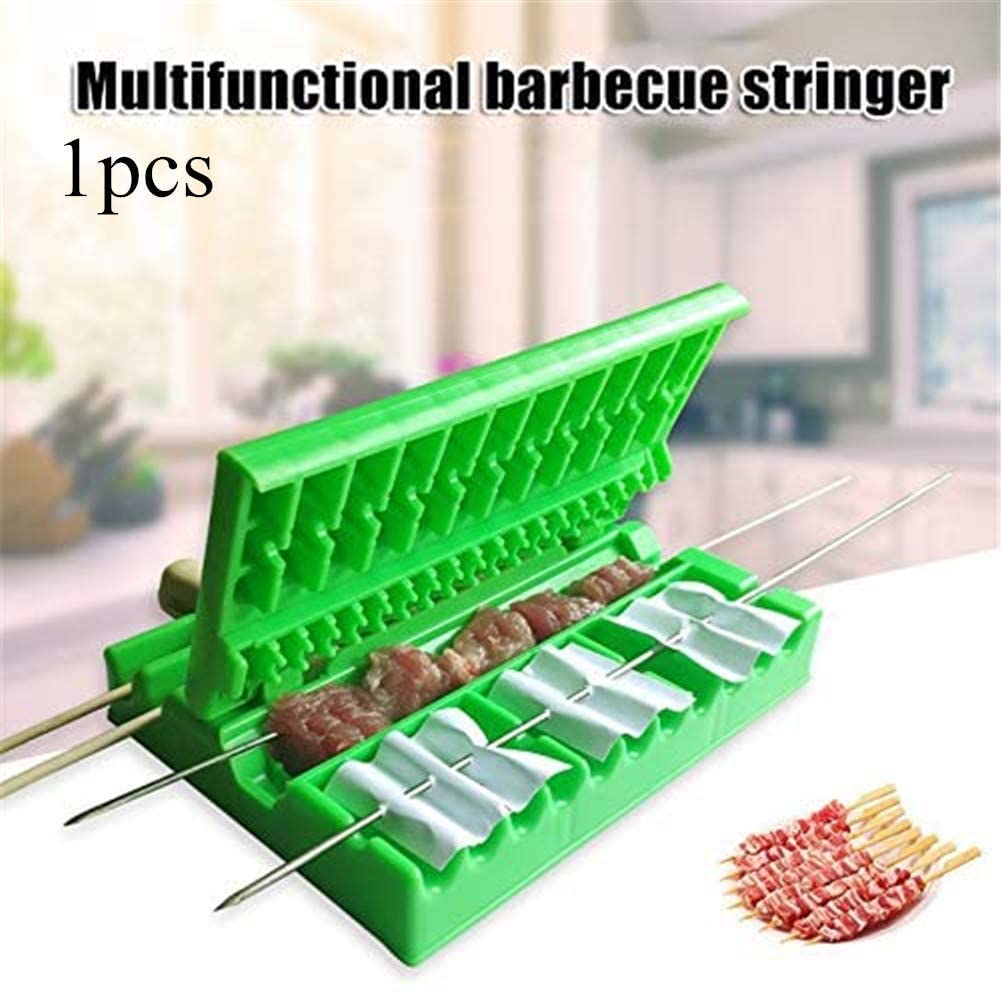 BBQ Meat Skewer Machine Meat String Device Portable Tools BBQ Kebab Maker Grill