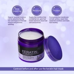 Lavender Keratin Hair Care Balance Hair Mask & Hair Treatment for Healthy Scalp 1000 ml Lavender Keratin Hair Care Balance Hair Mask & Hair Treatment for Healthy Scalp 1000 ml