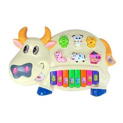 Cartoon Cow Musical Piano with Animal Sounds