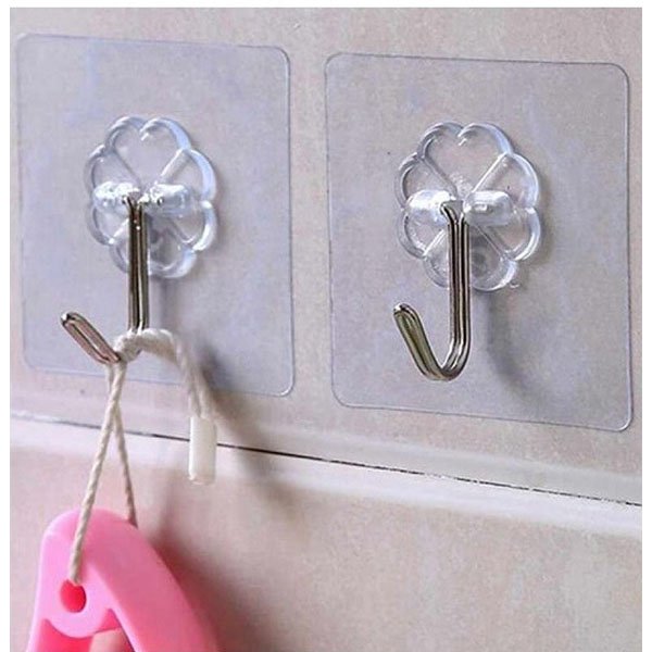 Transparent Strong Self Adhesive Door Wall Hooks For Hanging Kitchen Bathroom Accessories 10 Pcs Transparent Strong Self Adhesive Door Wall Hooks For Hanging Kitchen Bathroom Accessories 10 Pcs - Image 4