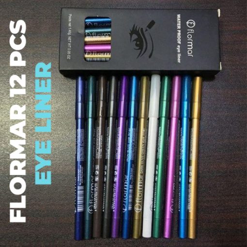 Flormar Colored Eyeliner Set of 12 Pcs (Sharpable)