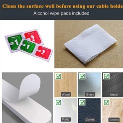 Cable Organizer Wire Holder Self Adhesive