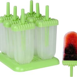 Popsicle Molds 6 Set for Ice Cream Multicolors