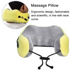 Rechargeable Electric Massage Pillow Pain Muscle Relief Massage Machine, Neck Shoulder Cervical Supporter