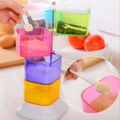 4 Layer Colourful 360 Degree Rotating Spice Rack