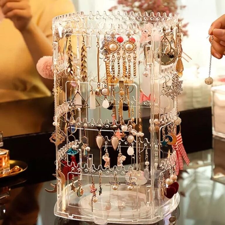 Acrylic 360 Rotating Jewelry Holder & Display Rack