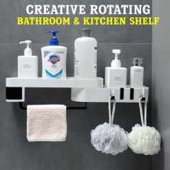 Creative Rotating Bathroom Shelf