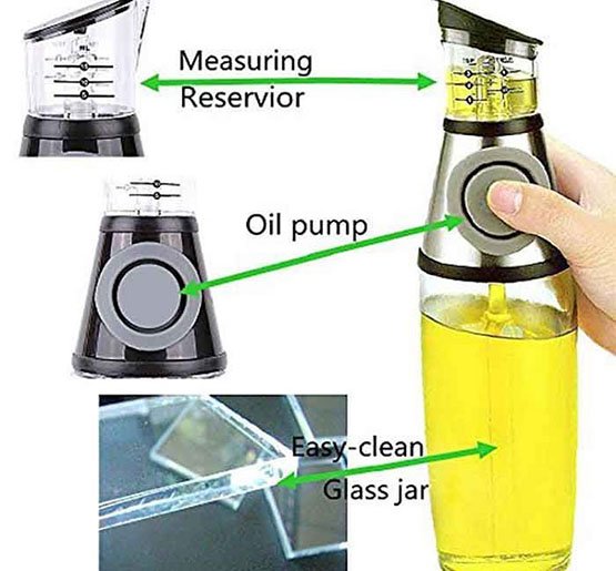 Oil Wash Bottle With Health Measurements 500ml Oil Wash Bottle With Health Measurements 500ml - Image 4