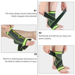 Sports Ankle Support Adjustable Breathable Elastic to Prevent Ankle Sprain For Men and Women Free Size Sports Ankle Support Adjustable Breathable Elastic to Prevent Ankle Sprain For Men and Women Free Size