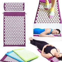 Yoga Mat Acupressure Relieve Stress Back Body Pain or Acupuncture Mat