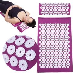 Yoga Mat Acupressure Relieve Stress Back Body Pain or Acupuncture Mat