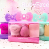 Ruby Face 3 in 1 Makeup Set Sponge Brush & Puff