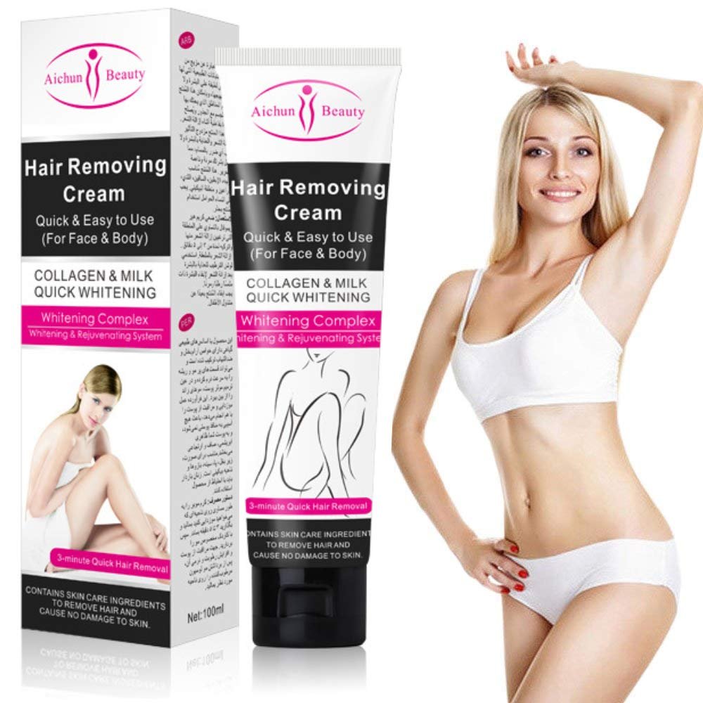 AICHUN BEAUTY Hair Removal Cream Depilatory Body Legs Natural Painless 100ml AICHUN BEAUTY Hair Removal Cream