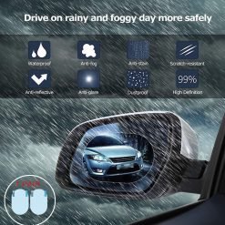 Car Side Mirror Rain Protector Sticker Pair