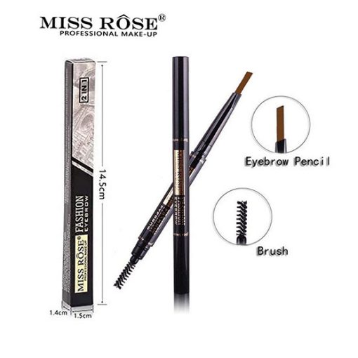 Miss Rose 2 in 1 Eyebrow Pen and Brush - Shade Brown