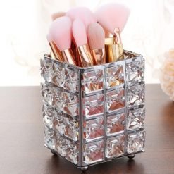 European Luxury Crystal Makeup Brush Storage Or Cosmetics Box