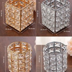 European Luxury Crystal Makeup Brush Storage Or Cosmetics Box