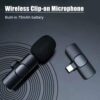 K8 Wireless Microphone Universal Plug Play Mini Collar Clip Microphone Transmitter for Mobile Phone