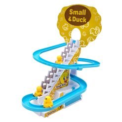 Little Penguin Climbing Stairs Music Luminous Slide Electric Track Children's Toy