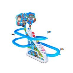 Little Duck Penguin Climbing Stairs Music Luminous Slide Electric Track Children's Toy