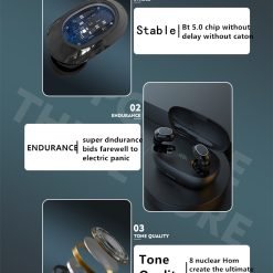 M20 TWS Wireless Earbuds BT 5.0 Sports Wireless Headset With LED Digital Display For IOS & Android