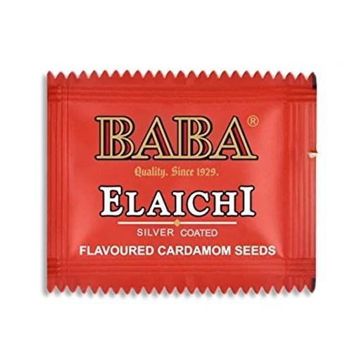 Baba Saffron Blended Elaichi Silver Coated Pack of 40 Sachet Baba Saffron Blended Elaichi Silver Coated Pack of 40 Sachet