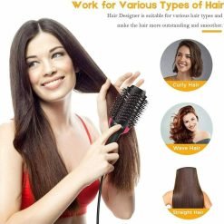 Hair Dryer Brush 3-in-1 Hot Air Straightener Curler Function Hair Styler Hair Dryer Brush 3-in-1 Hot Air Straightener Curler Function Hair Styler