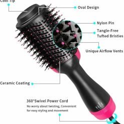 Hair Dryer Brush 3-in-1 Hot Air Straightener Curler Function Hair Styler Hair Dryer Brush 3-in-1 Hot Air Straightener Curler Function Hair Styler